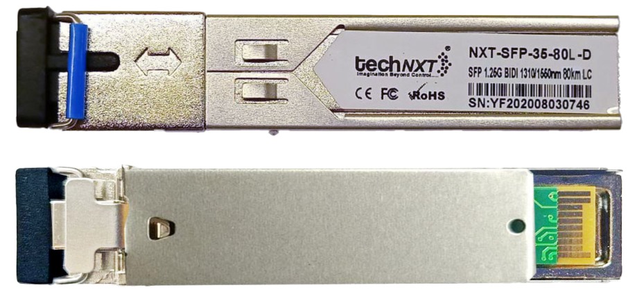 1.25 GBPS SM SF 80 km LC BIDI SFP Transceiver 1310/1550